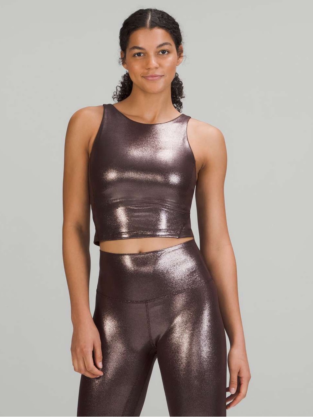 Lululemon Align High-Neck Tank Top 
Radiate Foil Print French Press 6